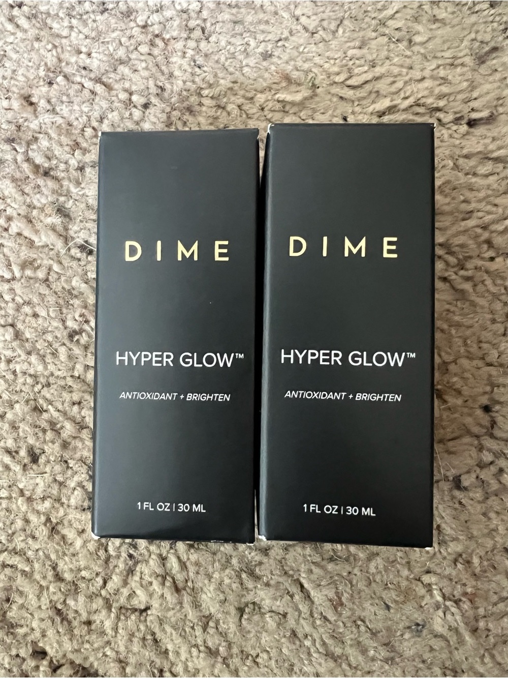 Dime Hyper Glow Antioxidant Brighten Serum - Black pack of 2 new!!!